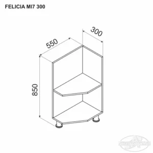 Dulap FELICIA MI7 300 (modul inferior anexa)