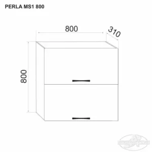 Bucatarie Perla Dulap PERLA MS1 800 (modul superior)