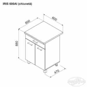 Modul inferior IRIS 600 AI (chiuveta)